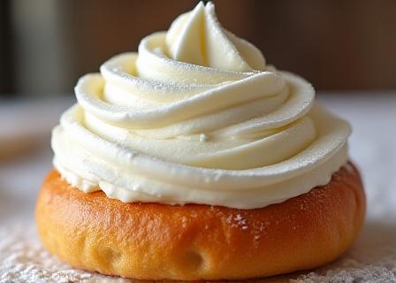 Maritozzo romano con panna montata